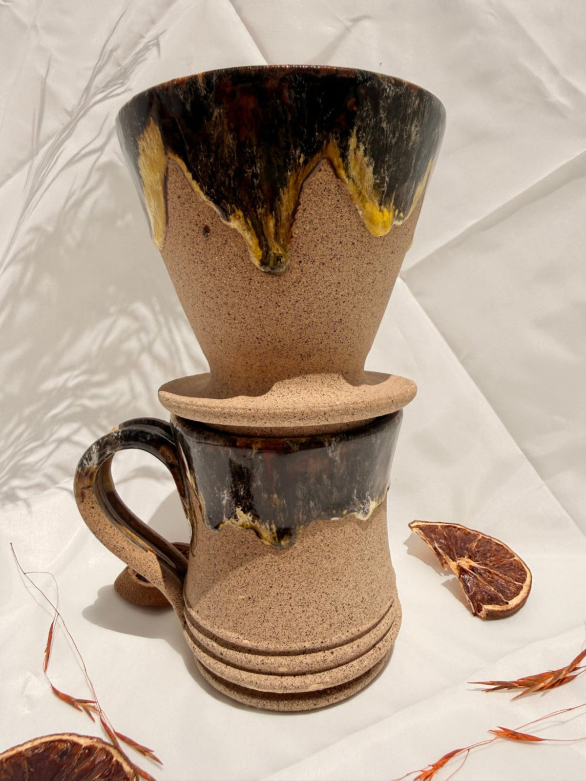 Kit caneca coador mel