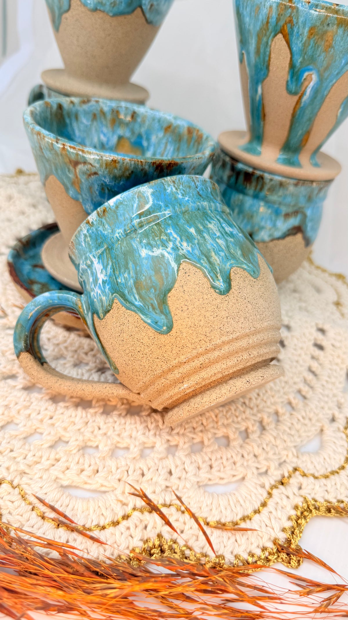 Caneca redonda ambar