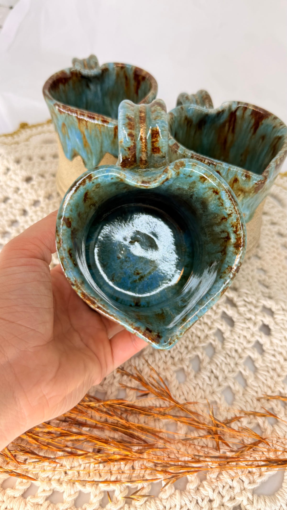 Caneca coração ambar