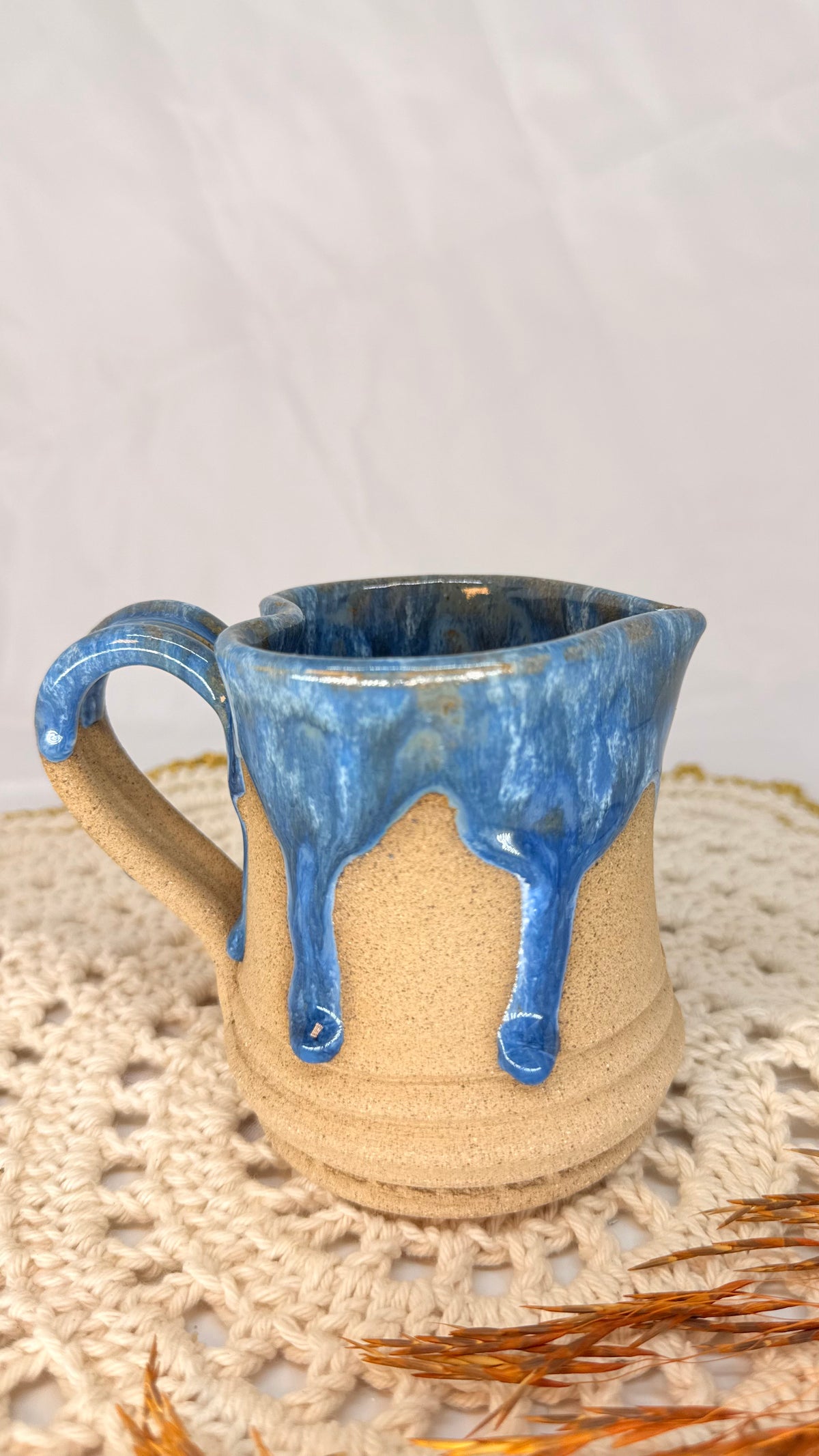Caneca coração azul