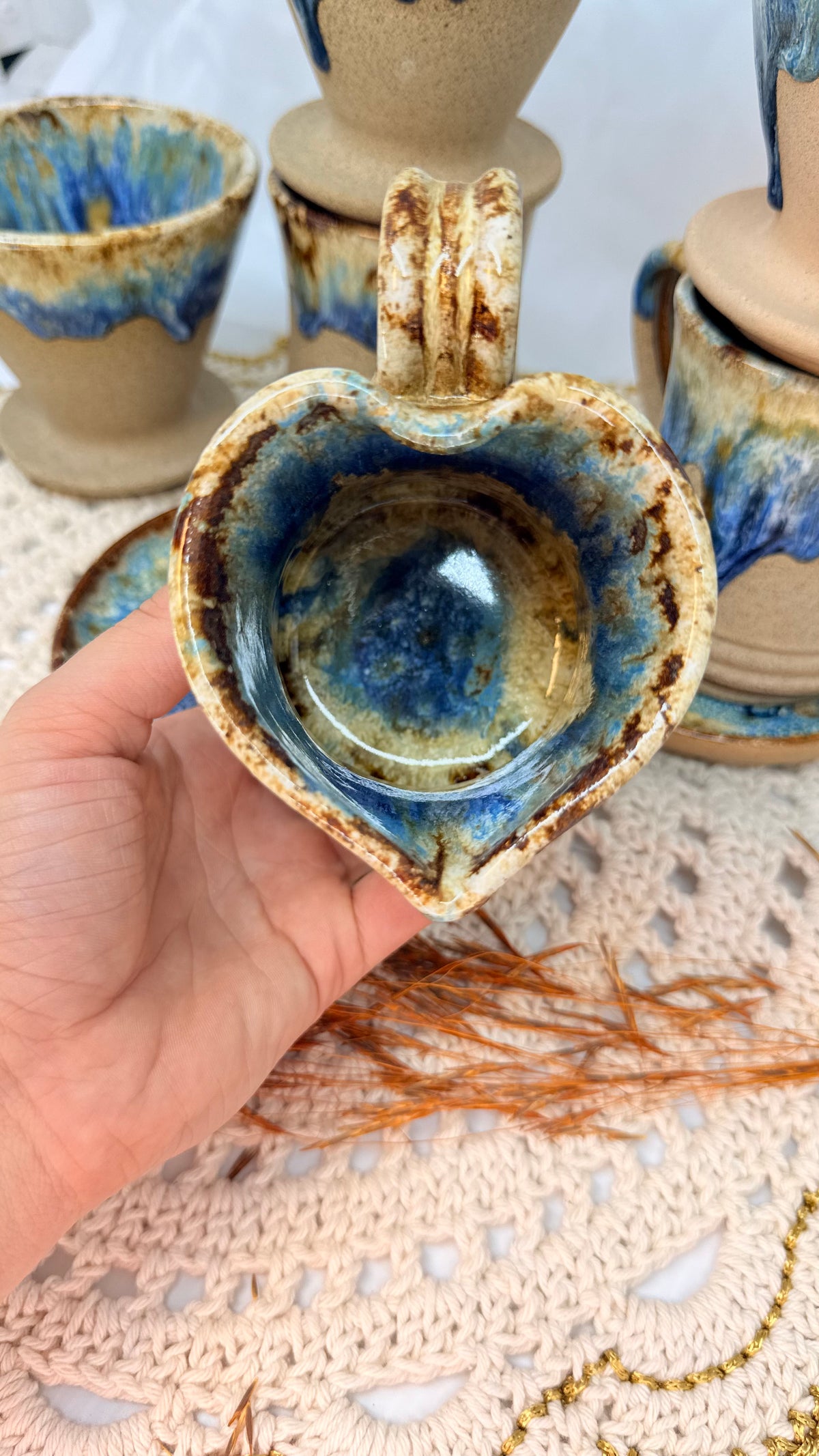 Caneca coração mar